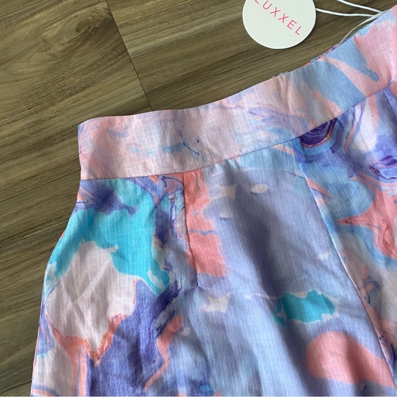 LUXXEL Marble shorts NWT - Picture 5 of 6